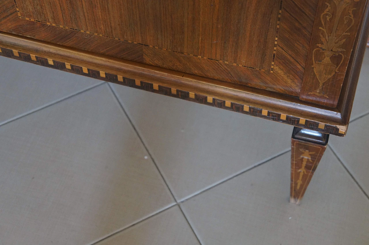 Walnut sideboard with bois de rose inlay, 1940s 11