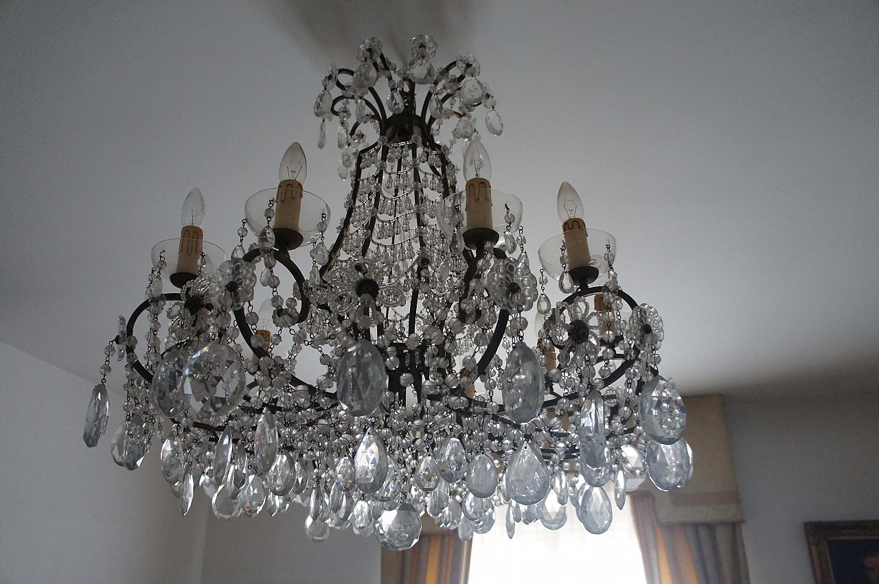 Crystal chandelier, late 19th century 12