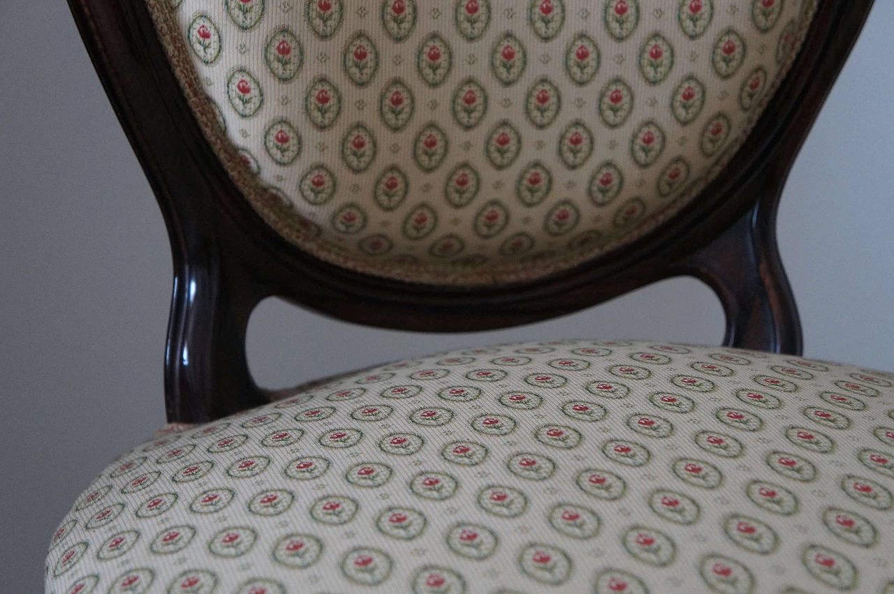 Pair of rosewood chairs in Louis Philippe style, 19th century 2