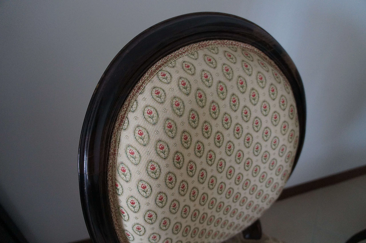 Pair of rosewood chairs in Louis Philippe style, 19th century 5