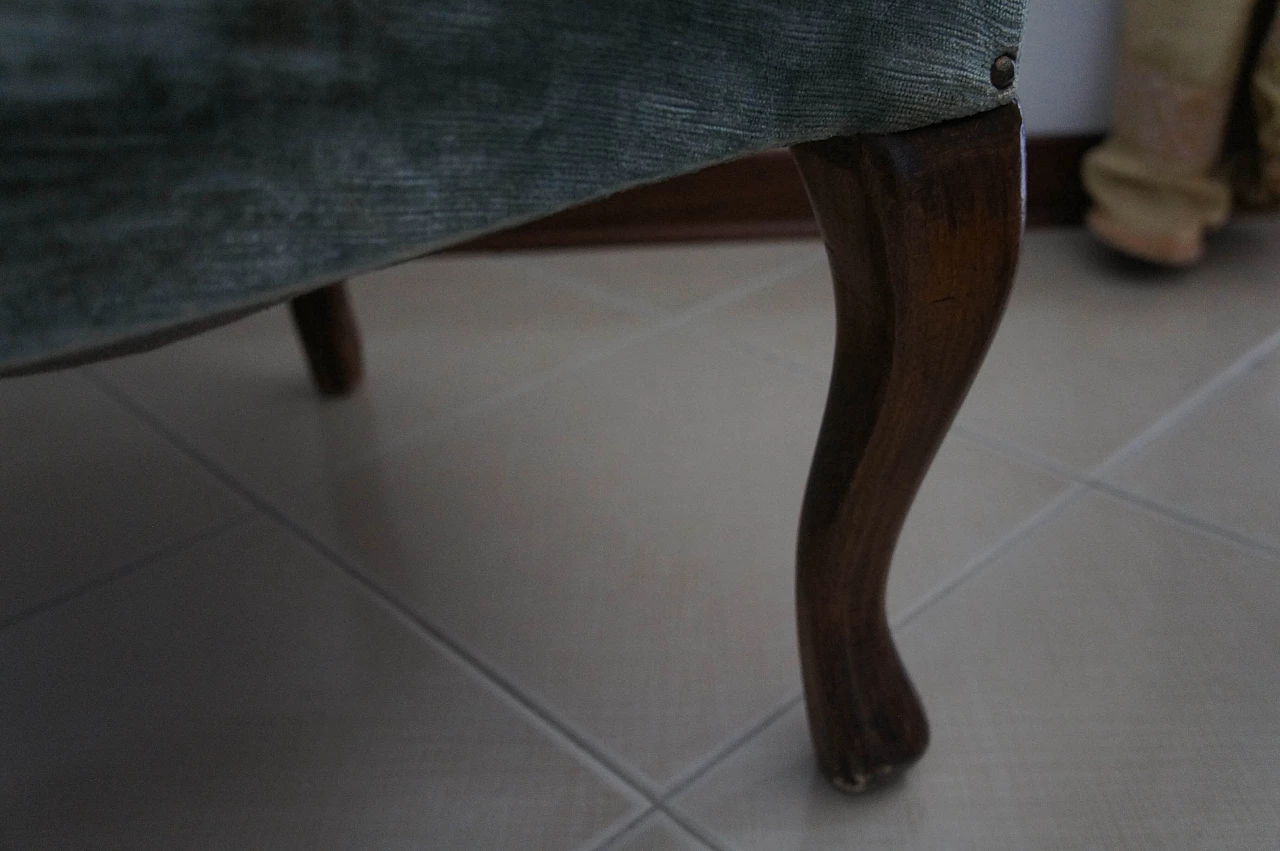 Louis Philippe style mahogany armchair, late 19th century 1