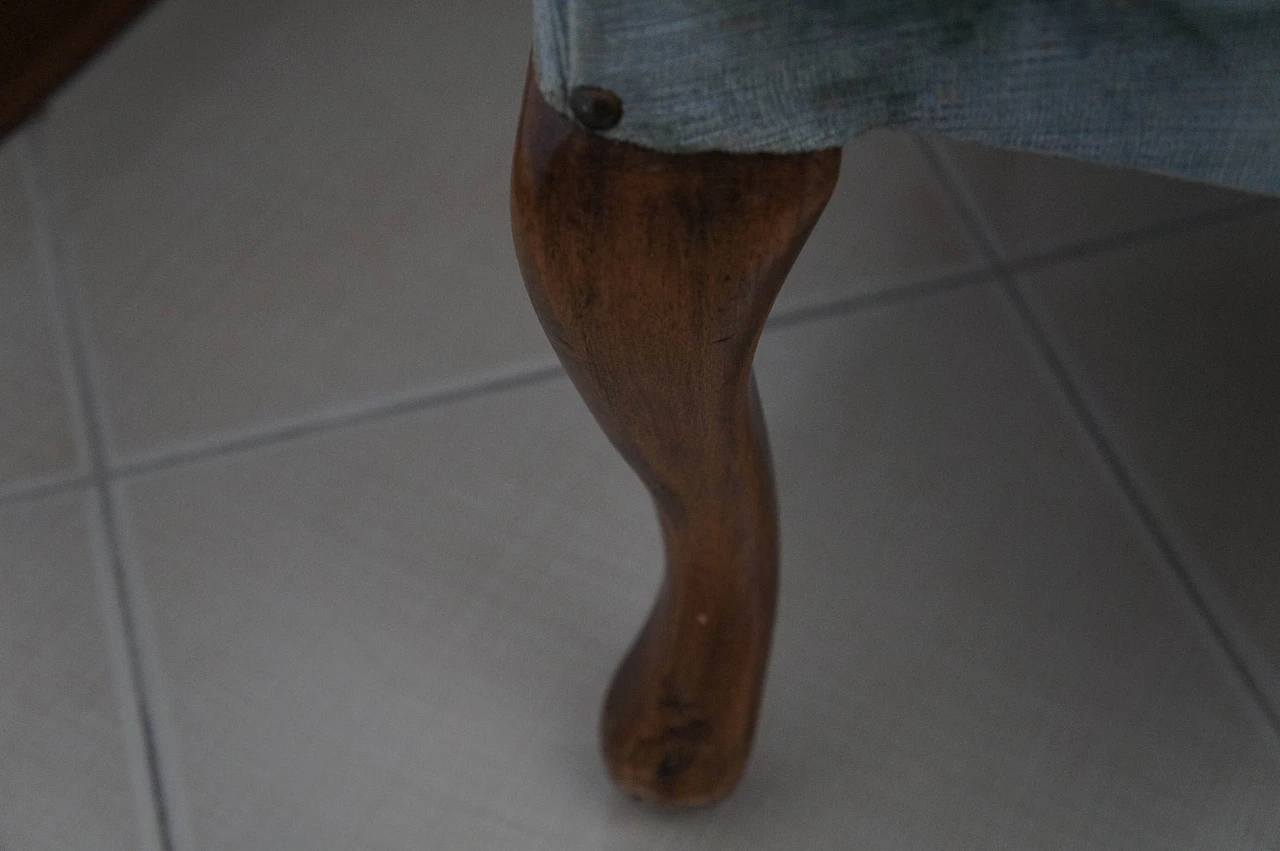 Louis Philippe style mahogany armchair, late 19th century 2