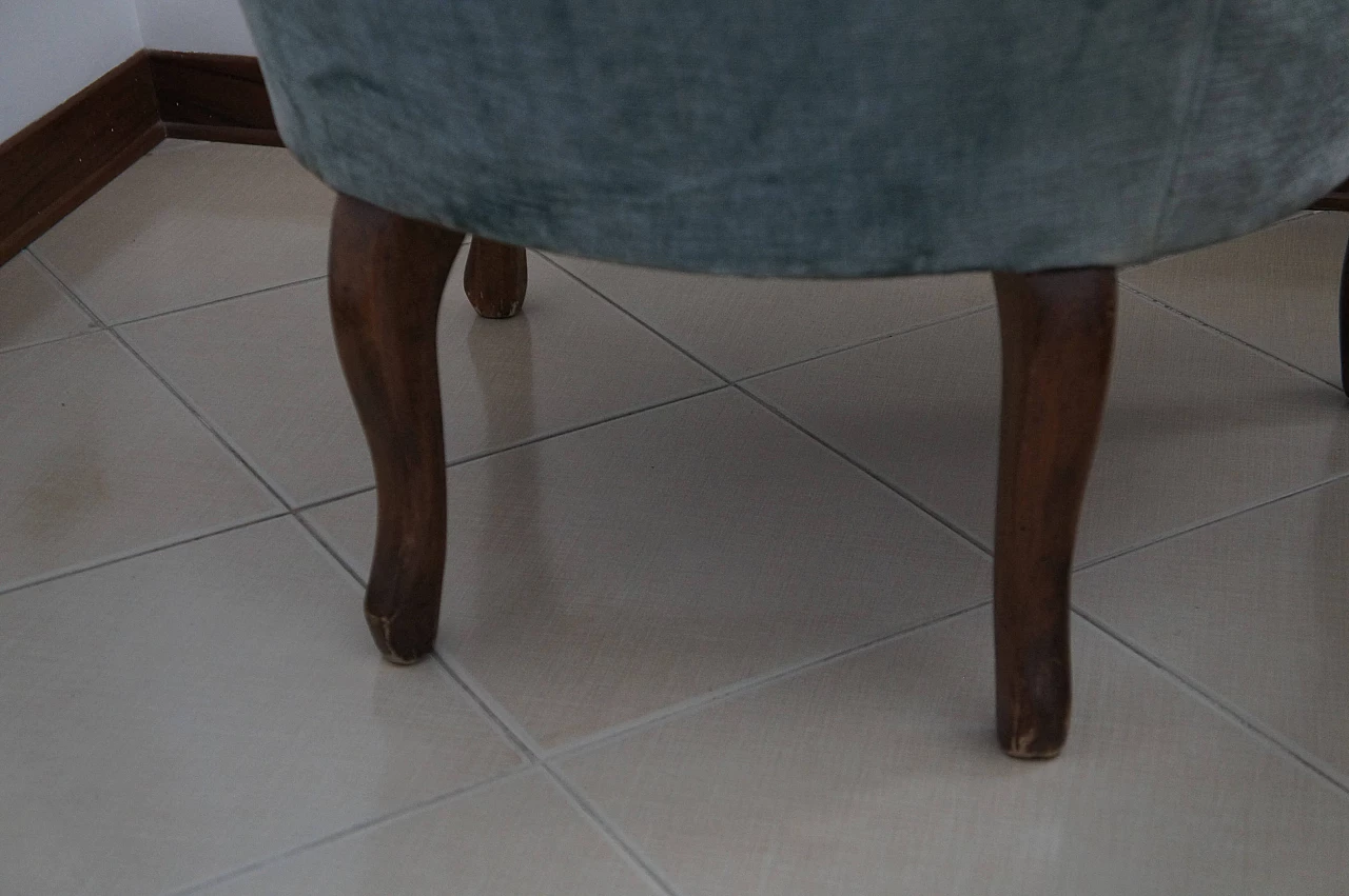 Louis Philippe style mahogany armchair, late 19th century 4