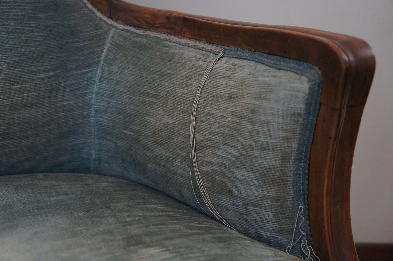 Louis Philippe style mahogany armchair, late 19th century 5