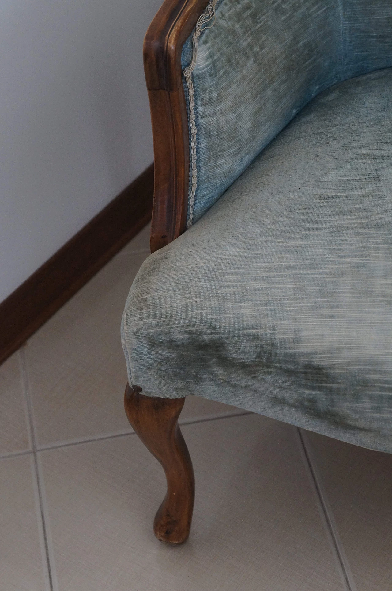 Louis Philippe style mahogany armchair, late 19th century 8