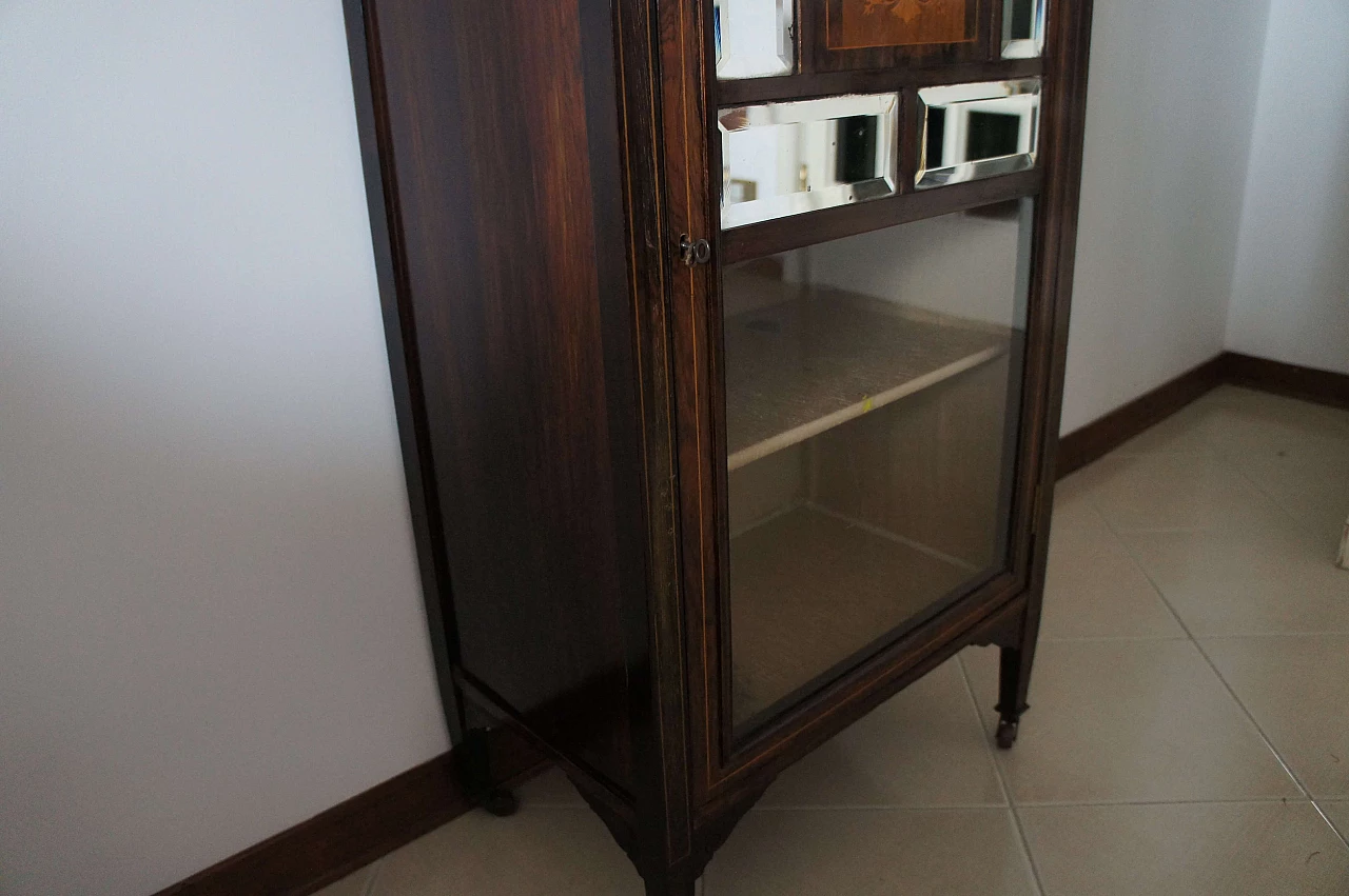 English Edwardian sideboard with display case, late 19th century 2