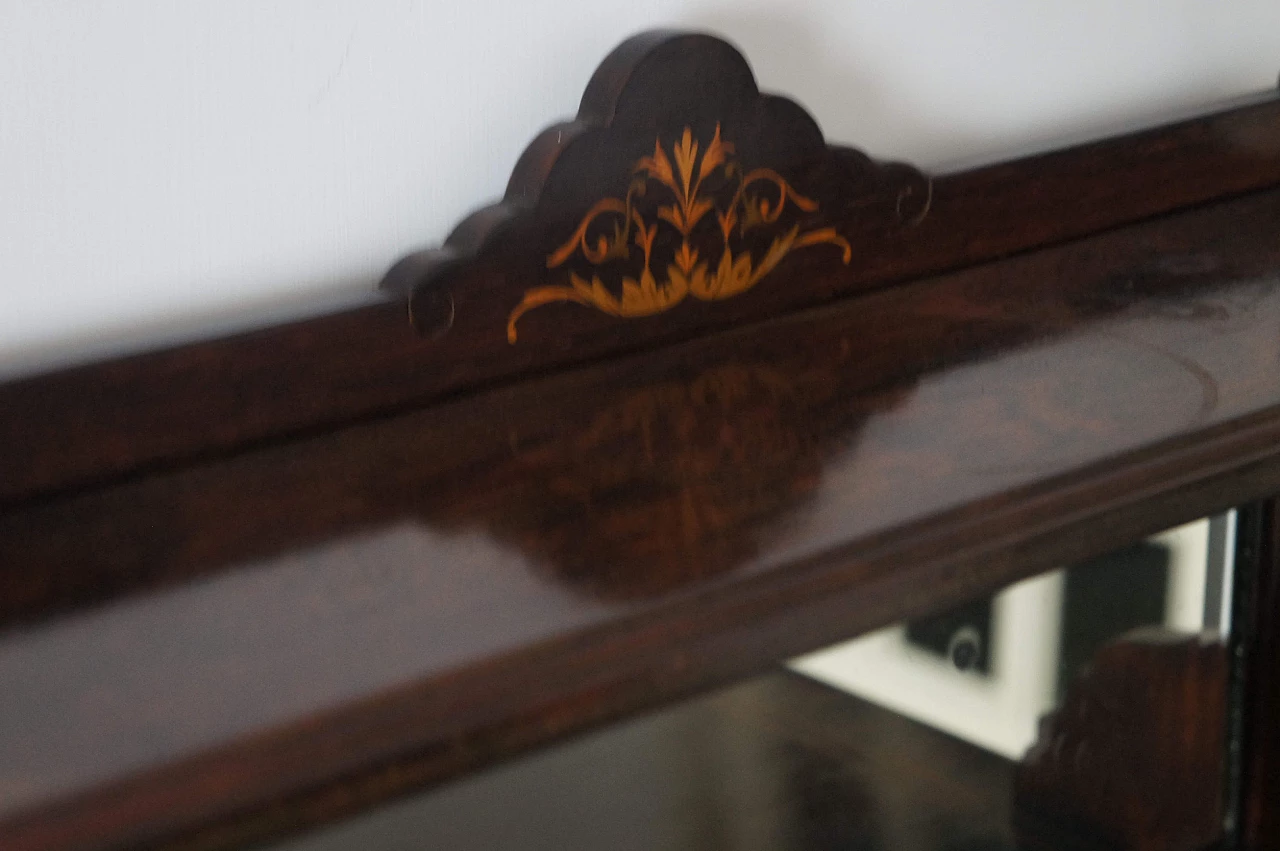 English Edwardian sideboard with display case, late 19th century 4