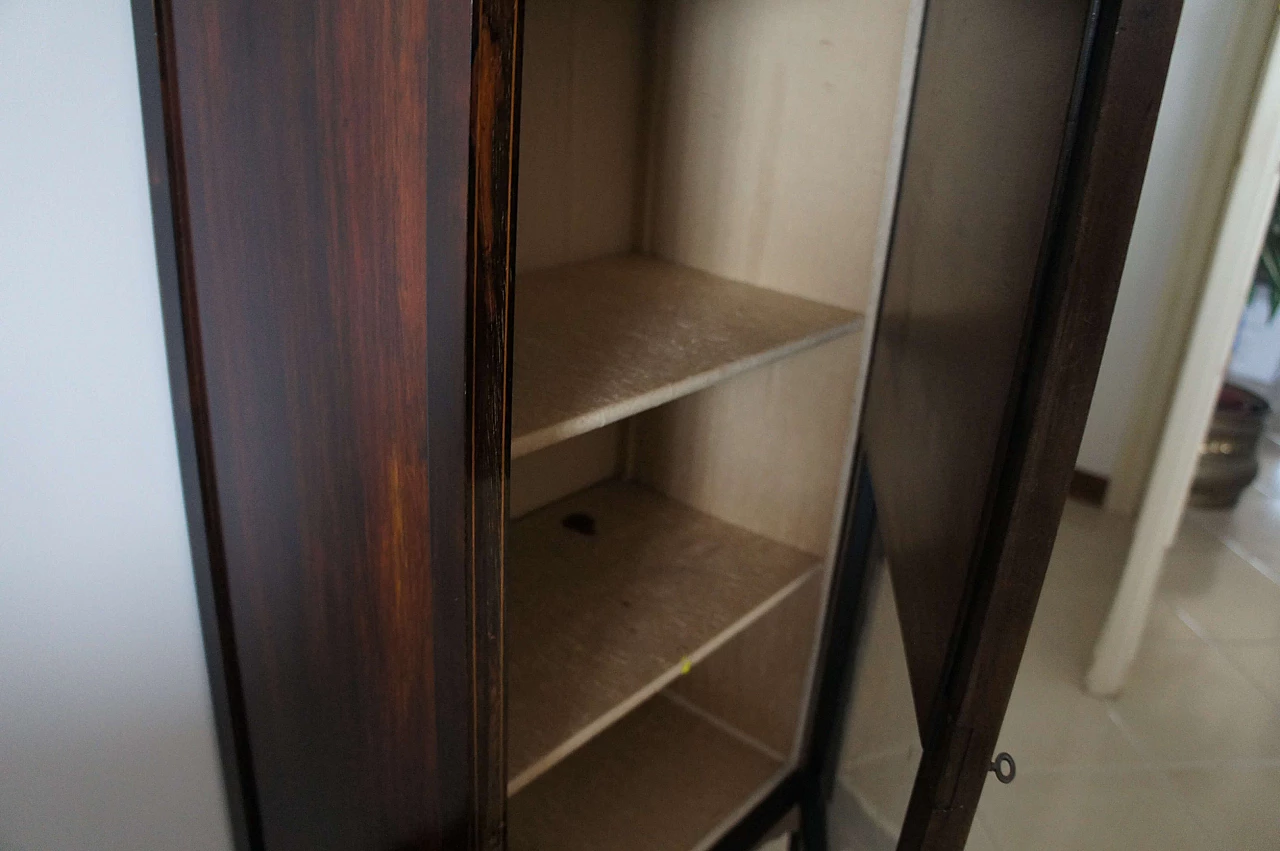 English Edwardian sideboard with display case, late 19th century 6