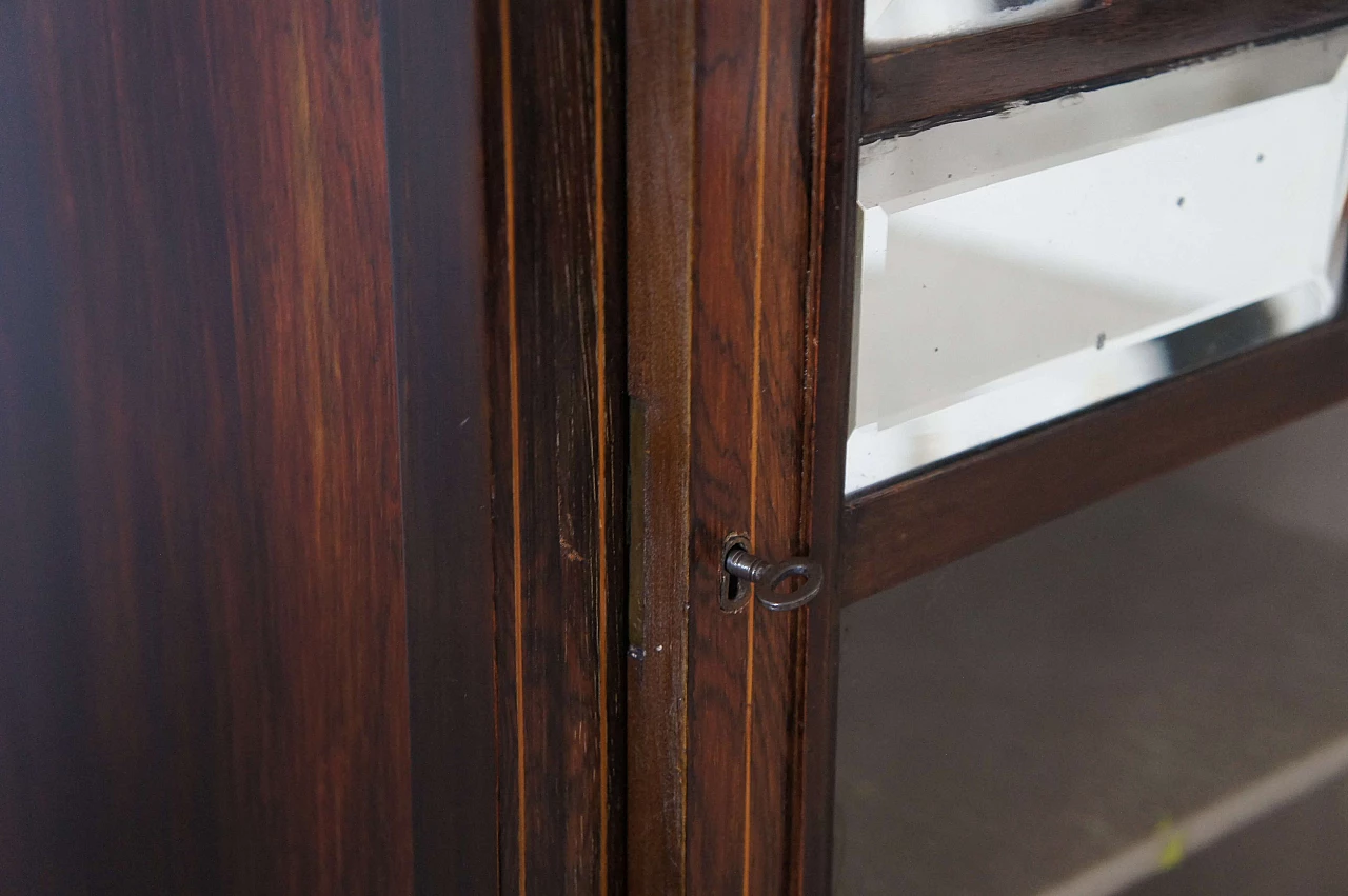 English Edwardian sideboard with display case, late 19th century 7
