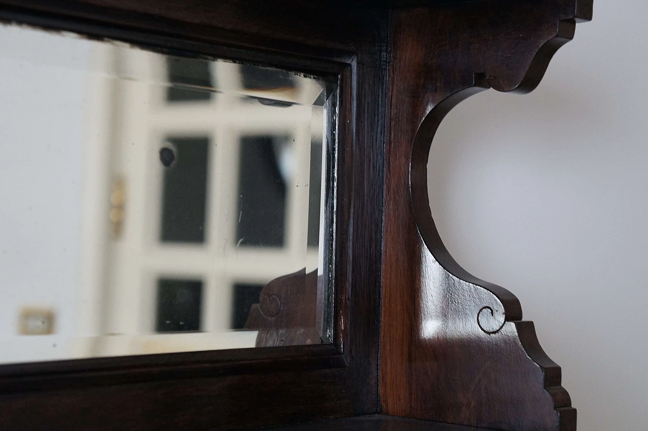 English Edwardian sideboard with display case, late 19th century 8