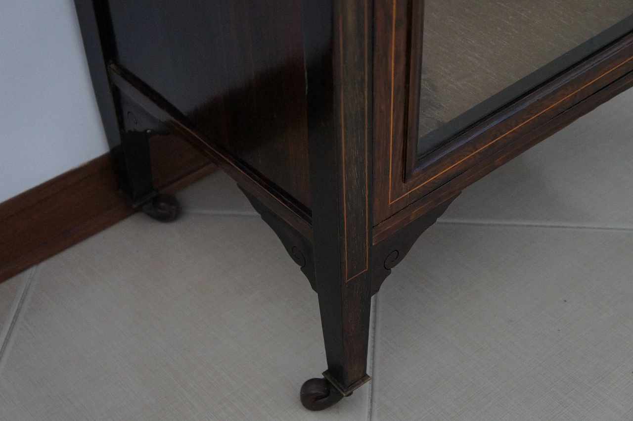 English Edwardian sideboard with display case, late 19th century 9