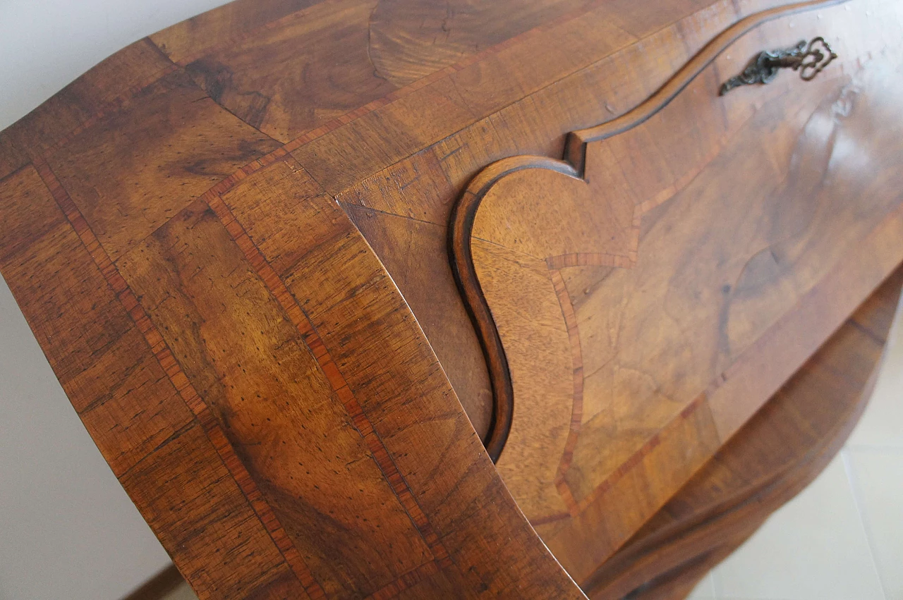 Walnut secretaire Bureau, late 19th century 10