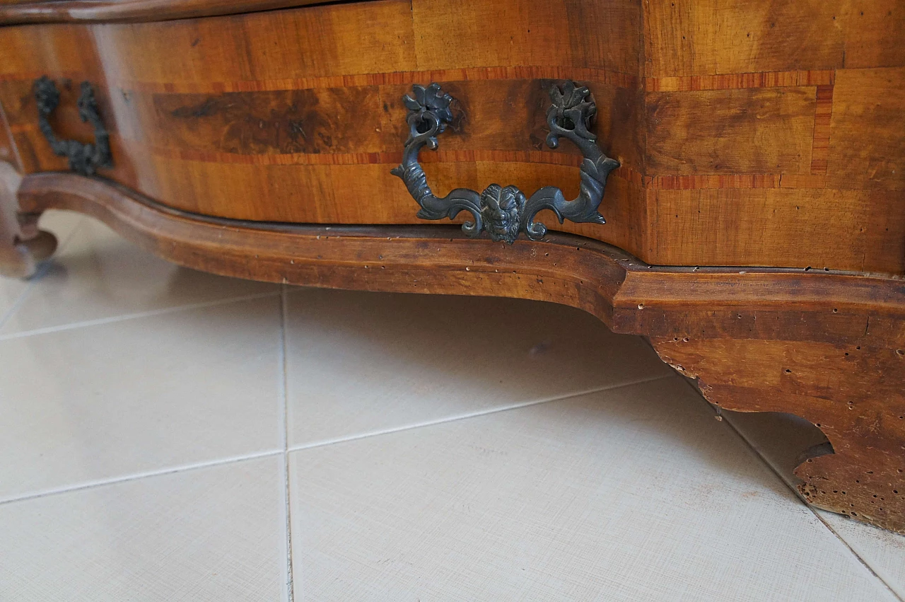 Walnut secretaire Bureau, late 19th century 12