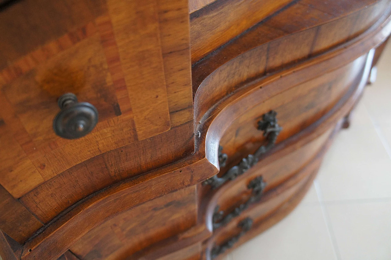 Walnut secretaire Bureau, late 19th century 14