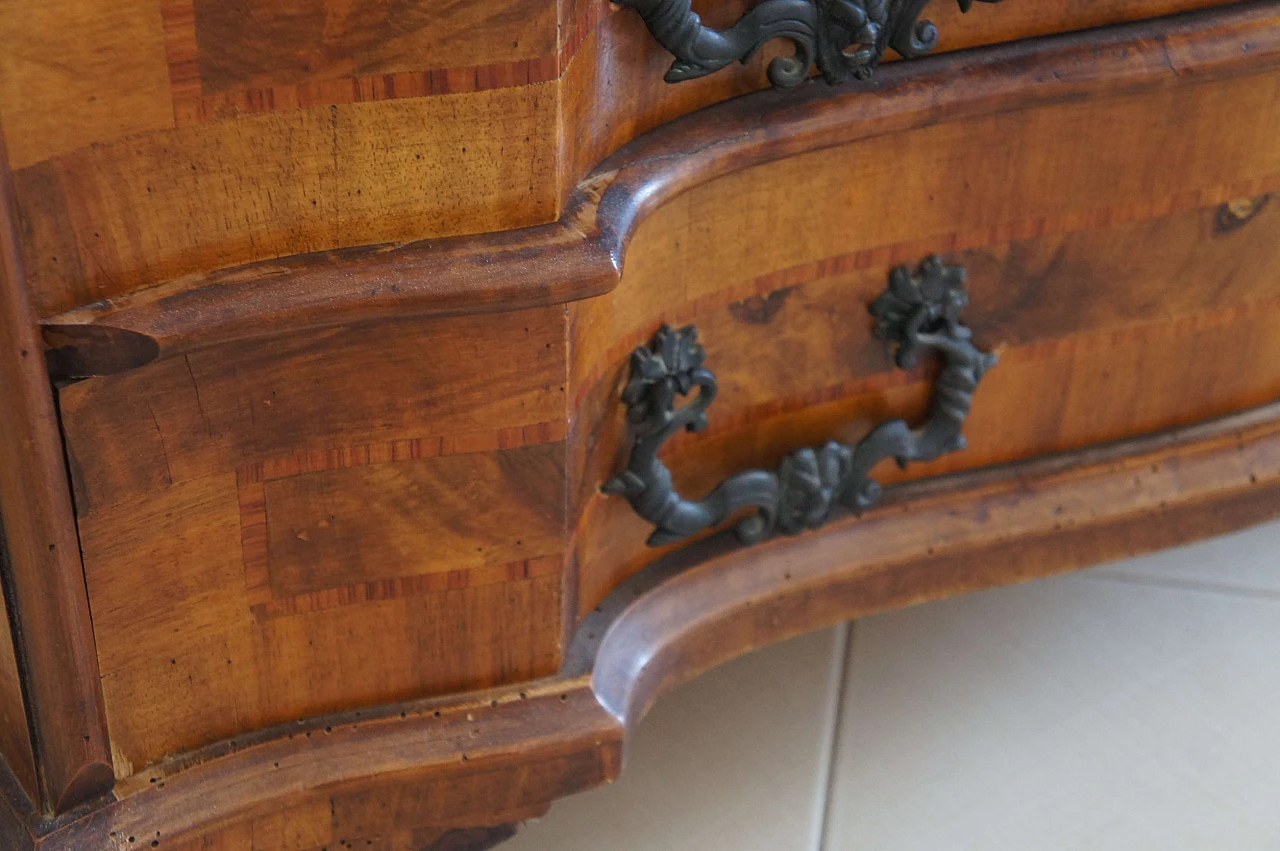 Walnut secretaire Bureau, late 19th century 15