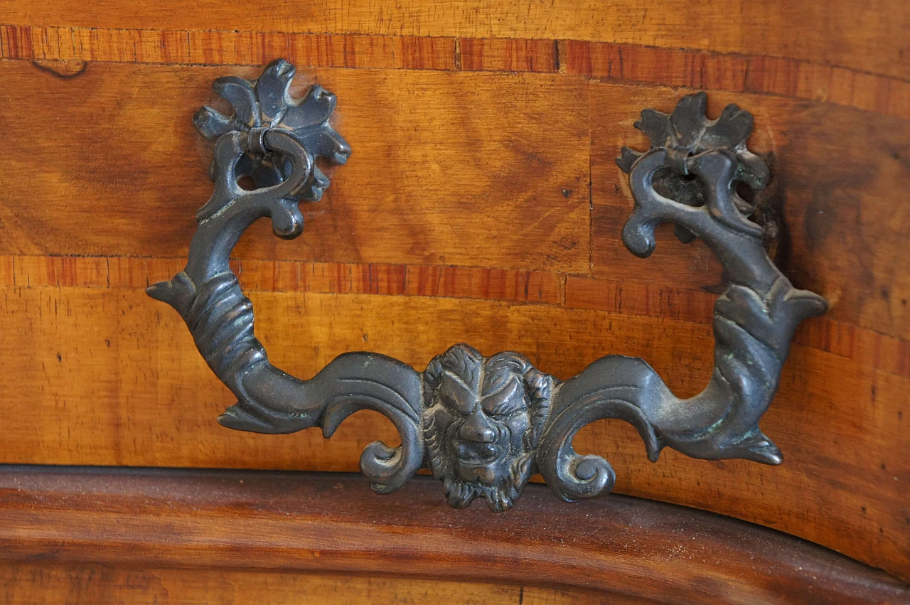 Walnut secretaire Bureau, late 19th century 16