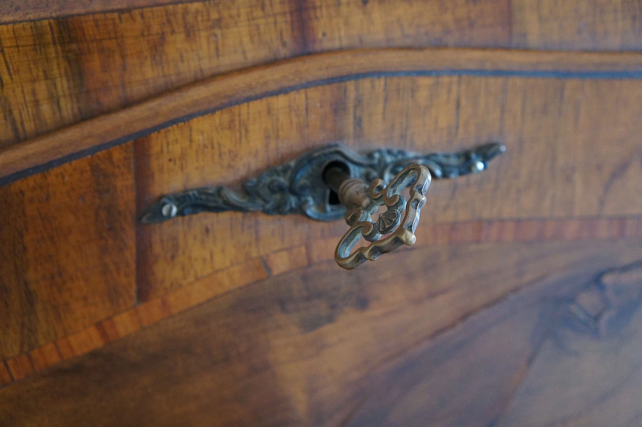 Walnut secretaire Bureau, late 19th century 18