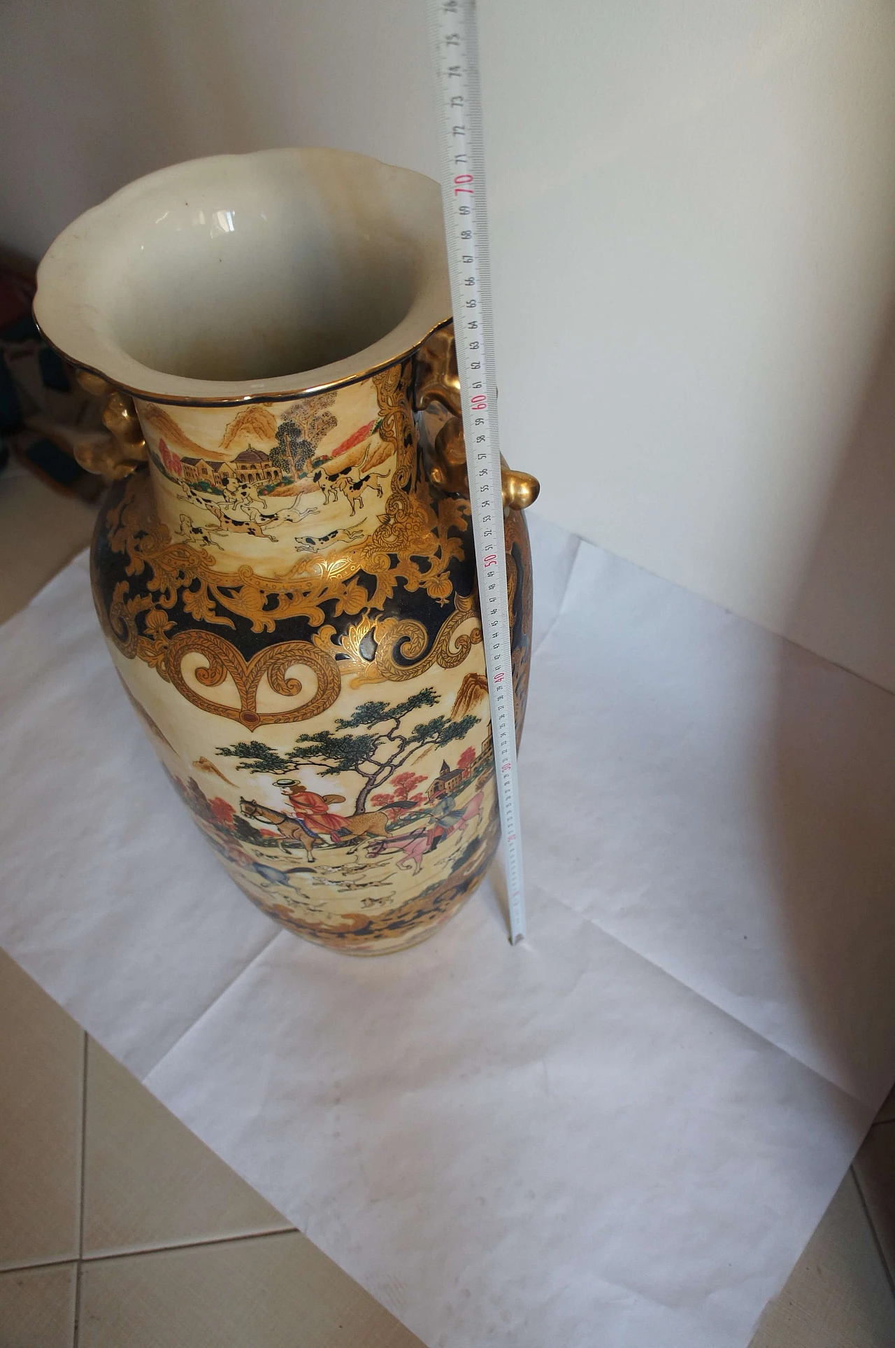 Vaso cinese in ceramica policroma 1