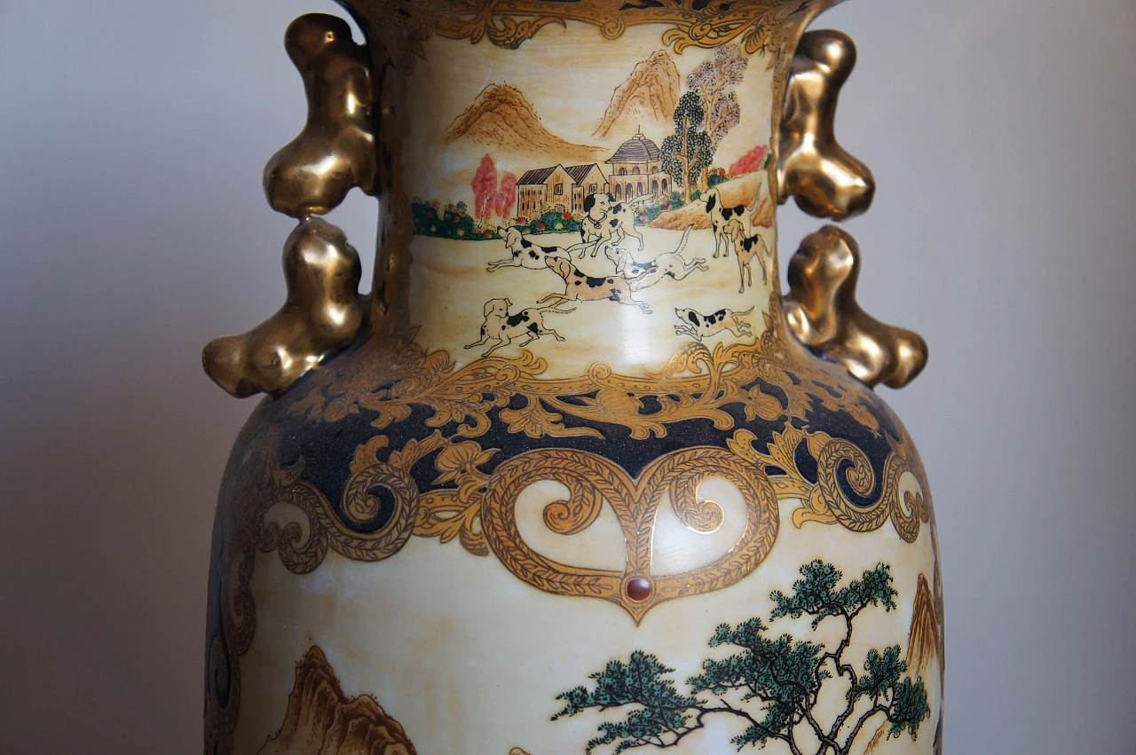 Vaso cinese in ceramica policroma 5