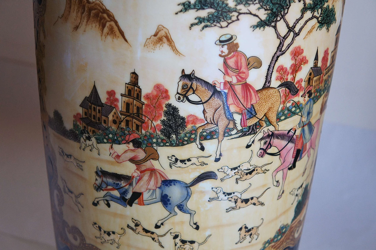 Vaso cinese in ceramica policroma 6