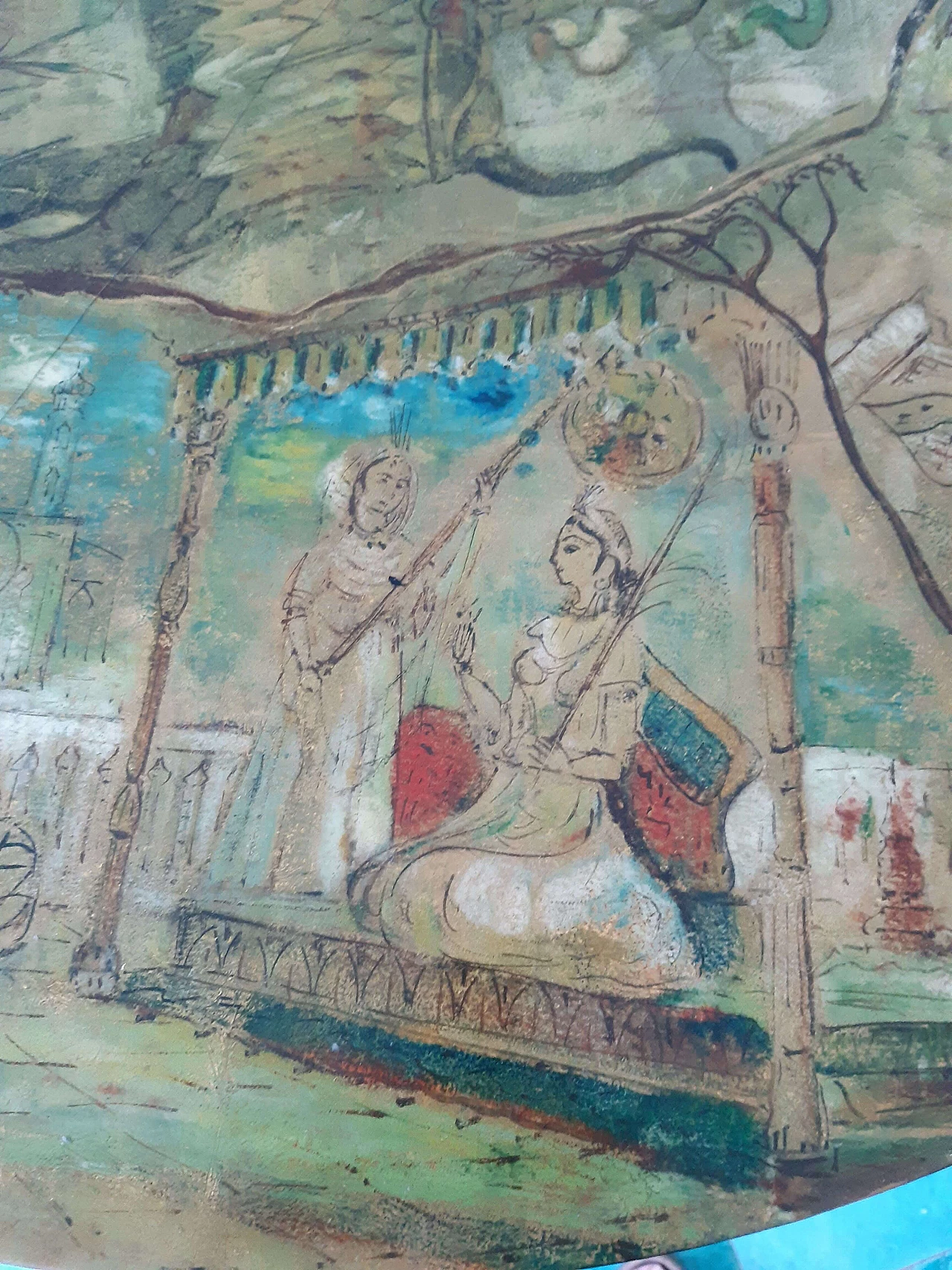 Tavolo di Cumino decorato da Bottega d'Arte Decalage, 1957 11