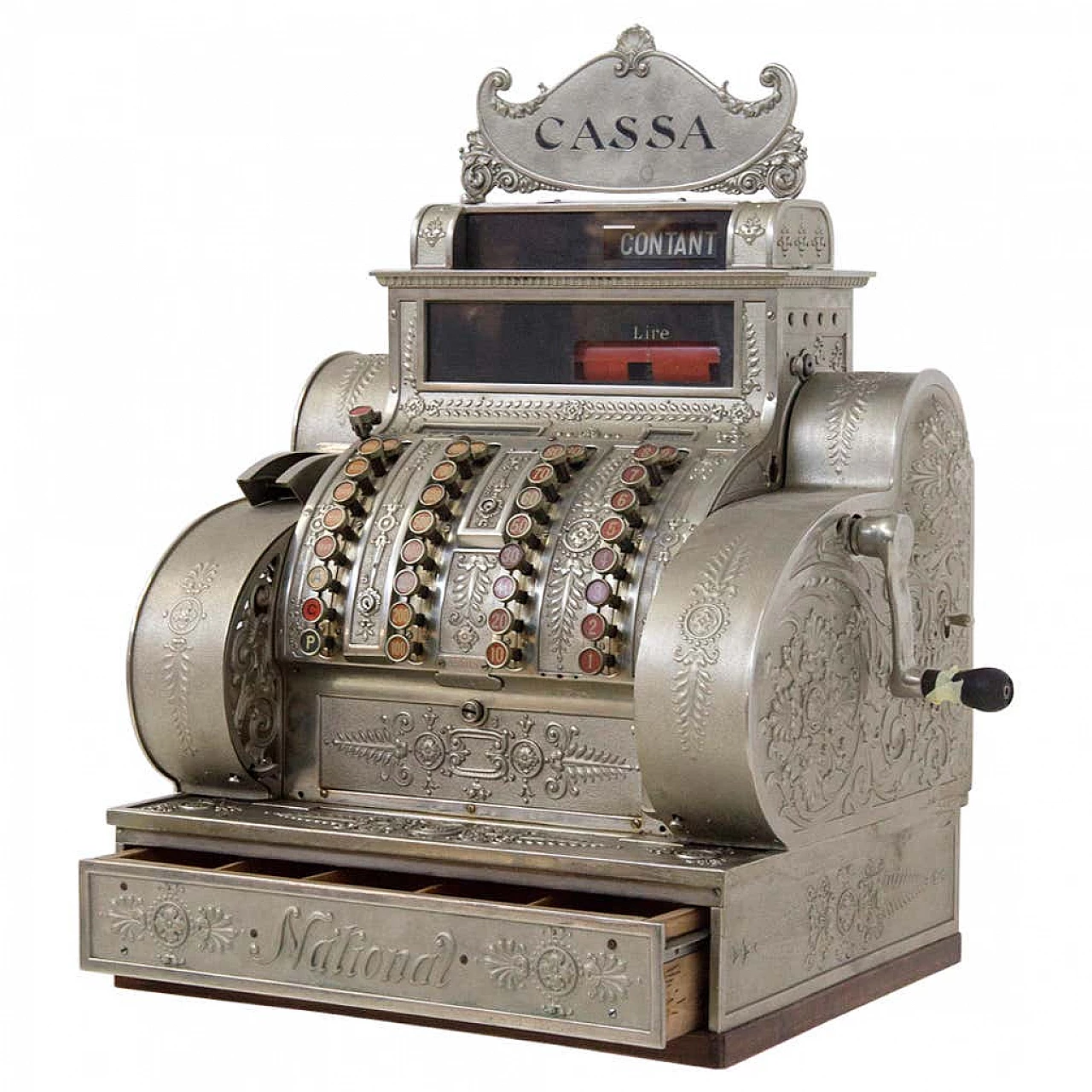 Metal cash register by National, early 20th century 1
