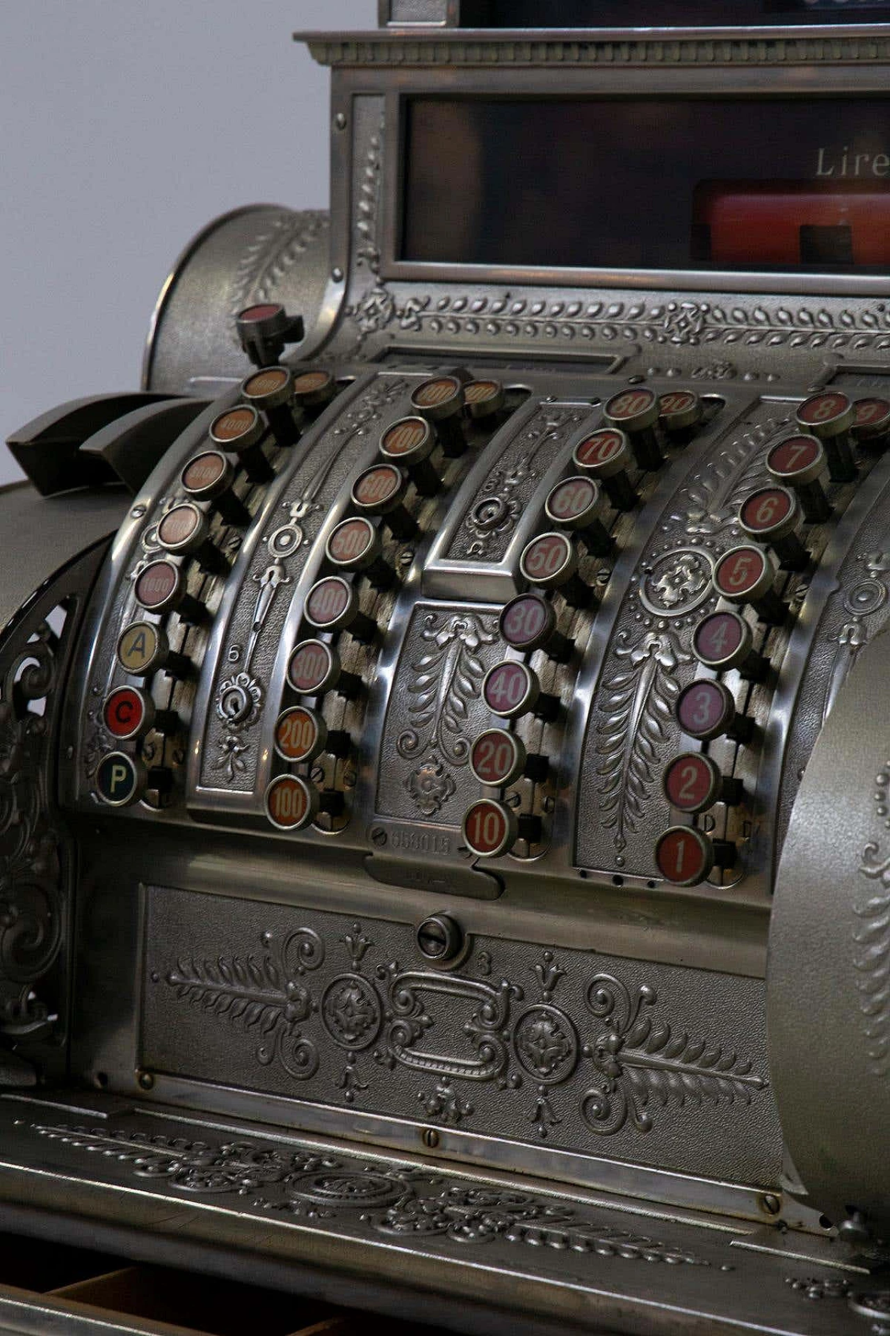 Metal cash register by National, early 20th century 3