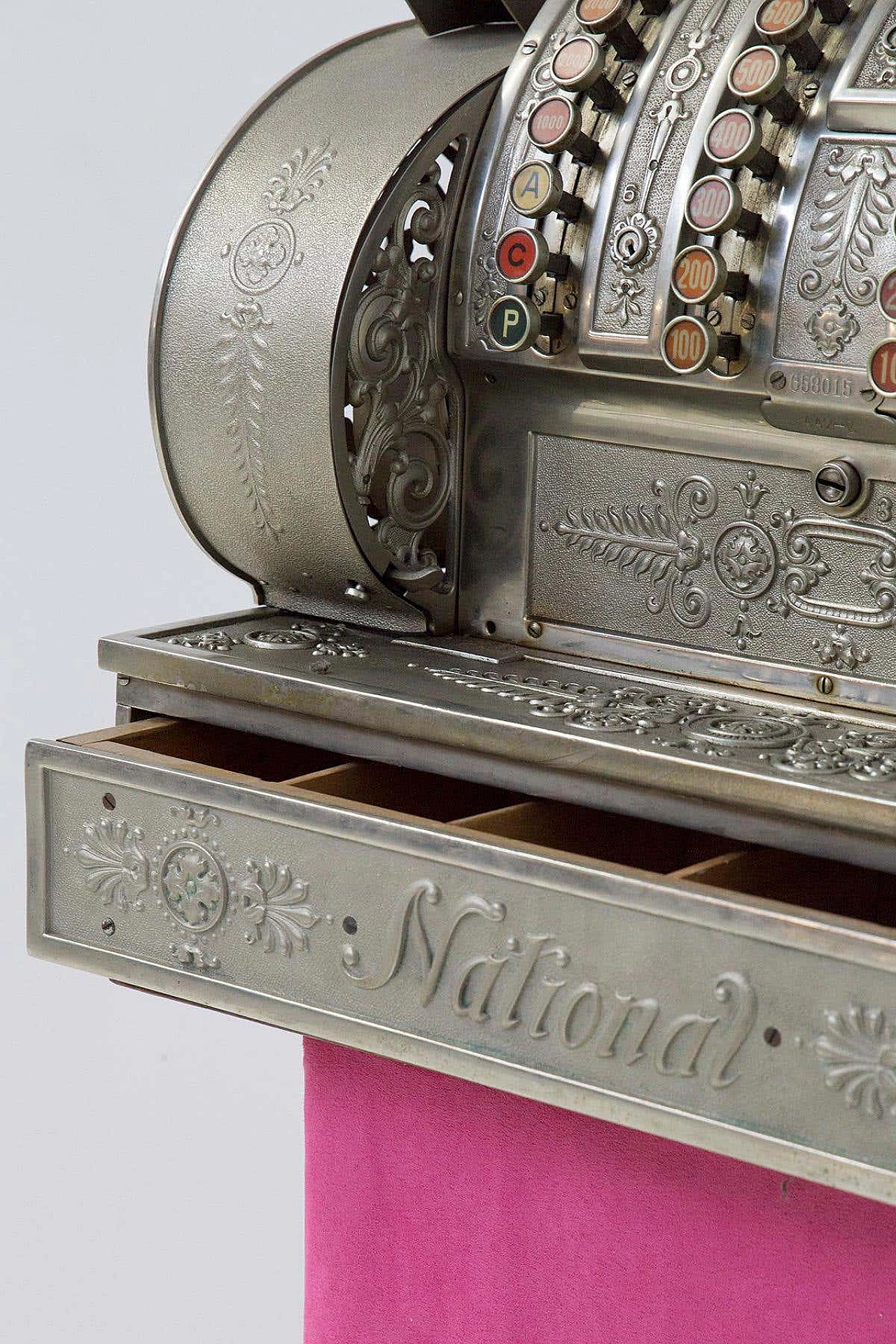 Metal cash register by National, early 20th century 7