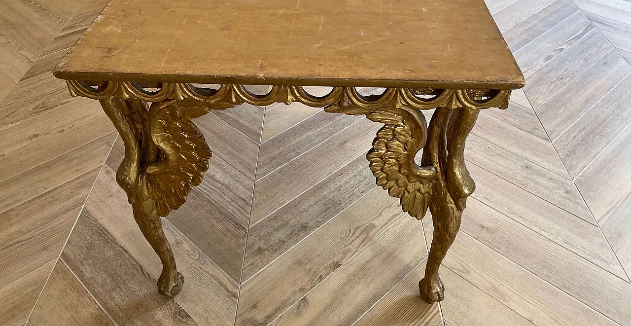 Tavolino da salotto in legno con piano in marmo rosso Impero, '700 8