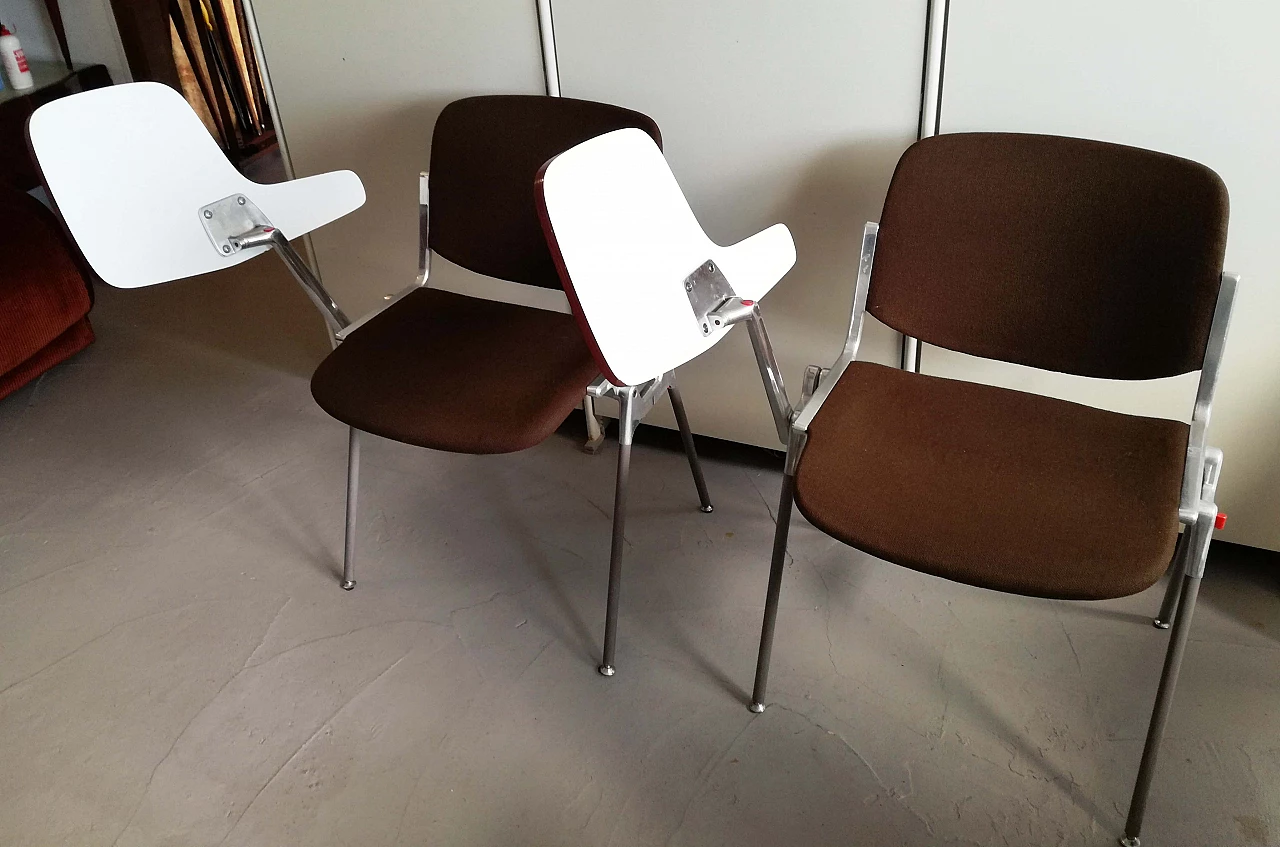Pair of DSC 106 chairs by Giancarlo Piretti for Anonima Castelli, 1970s 4