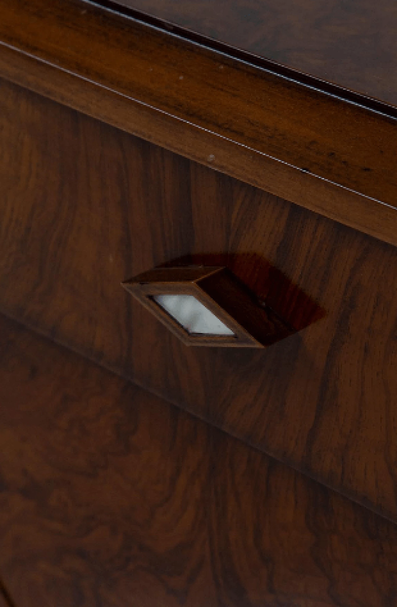 Art Deco style walnut root sideboard, 1970s 11