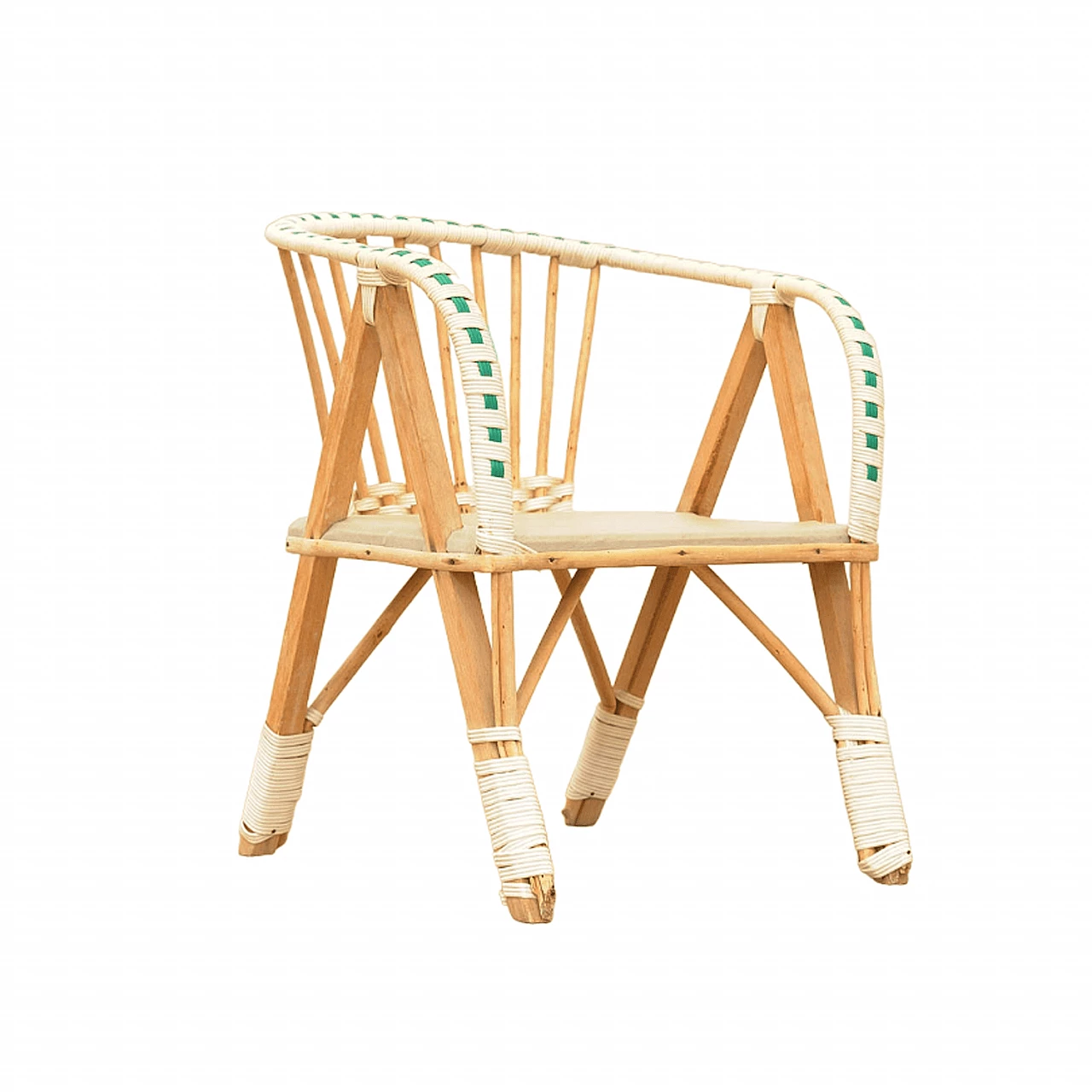 Rattan children's chair, 1960s 1