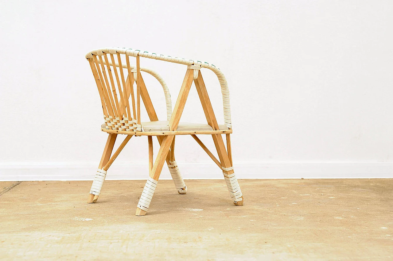 Rattan children's chair, 1960s 5
