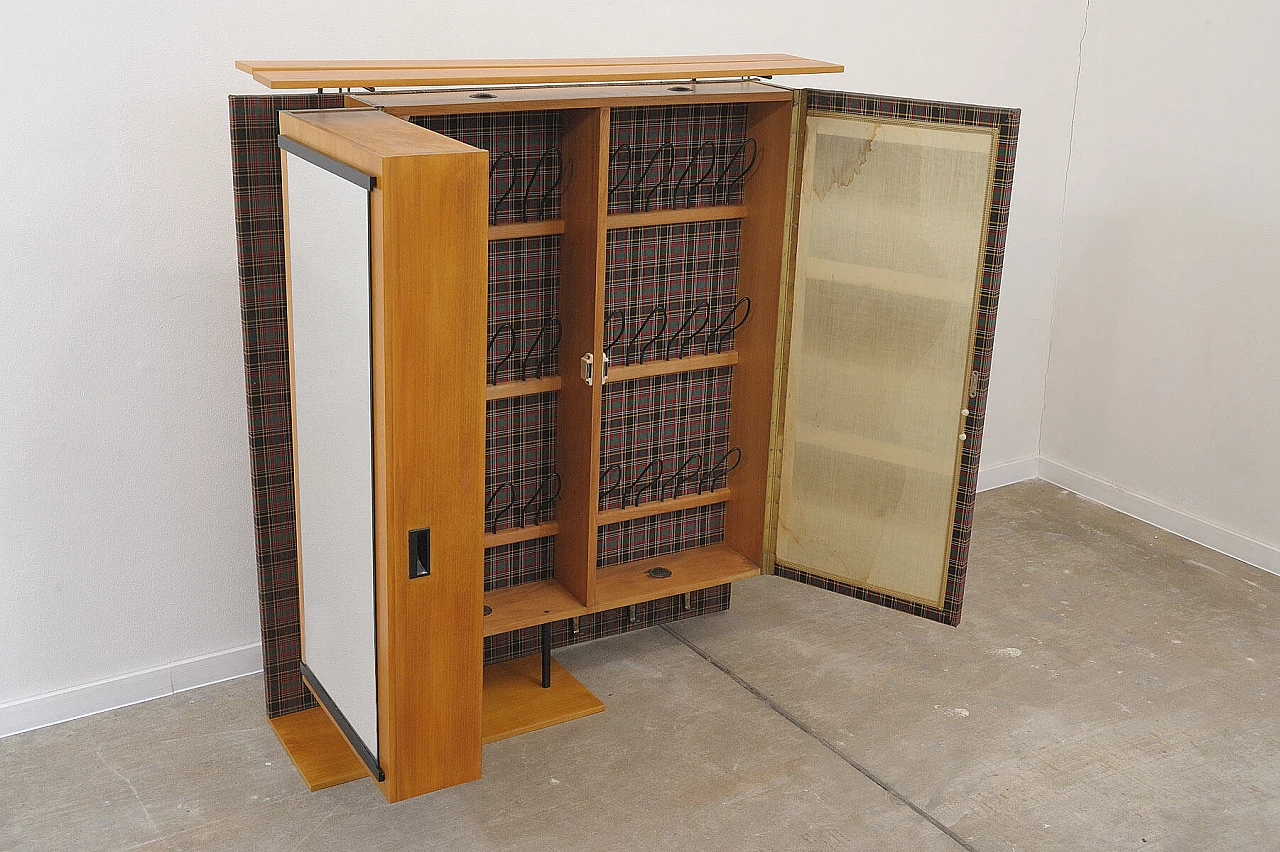 Hallway coat rack with shoe rack by AGP Holz, 1960s 12