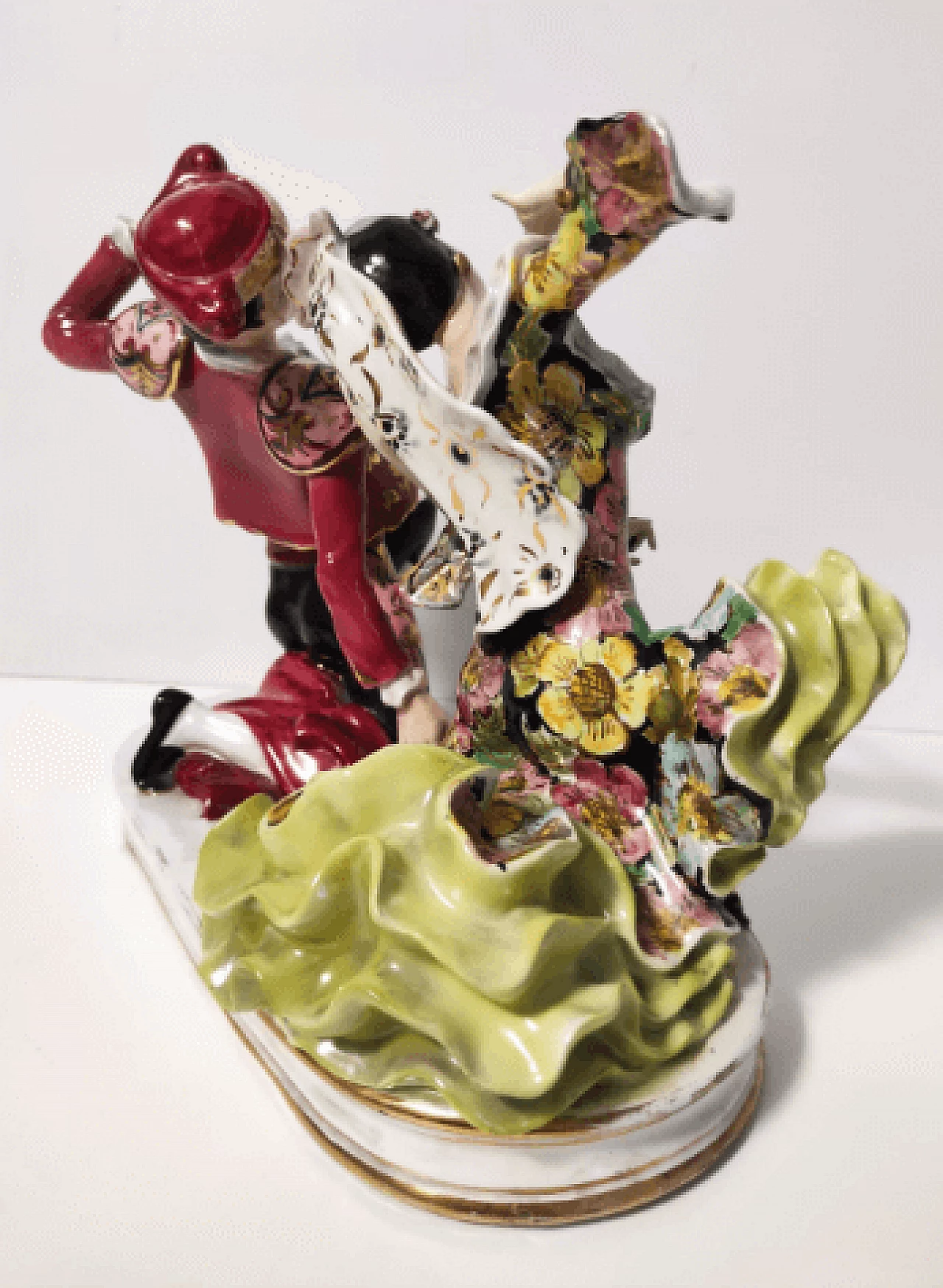 Scultura di torero e ballerina di flamenco in ceramica di Giovanni Girardi per Lenci, anni '50 6