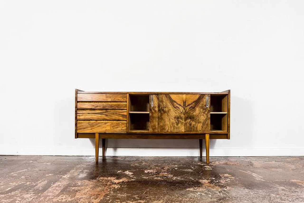 Credenza polacca in noce, anni '60 19