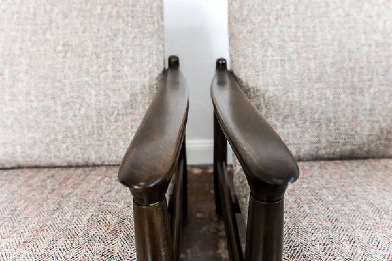 Coppia di poltrone GFM-64 in faggio di Edmund Homa per GFM, anni '60 9