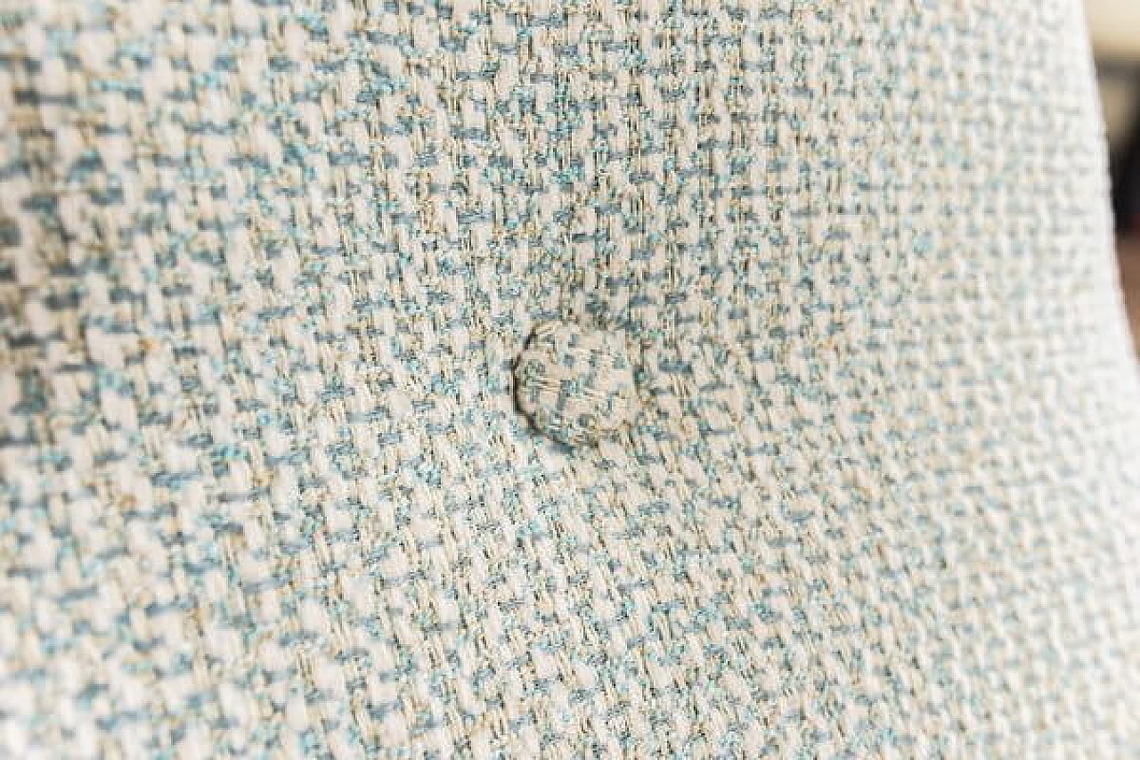 Poltrona ungherese in legno e tessuto, anni '60 2