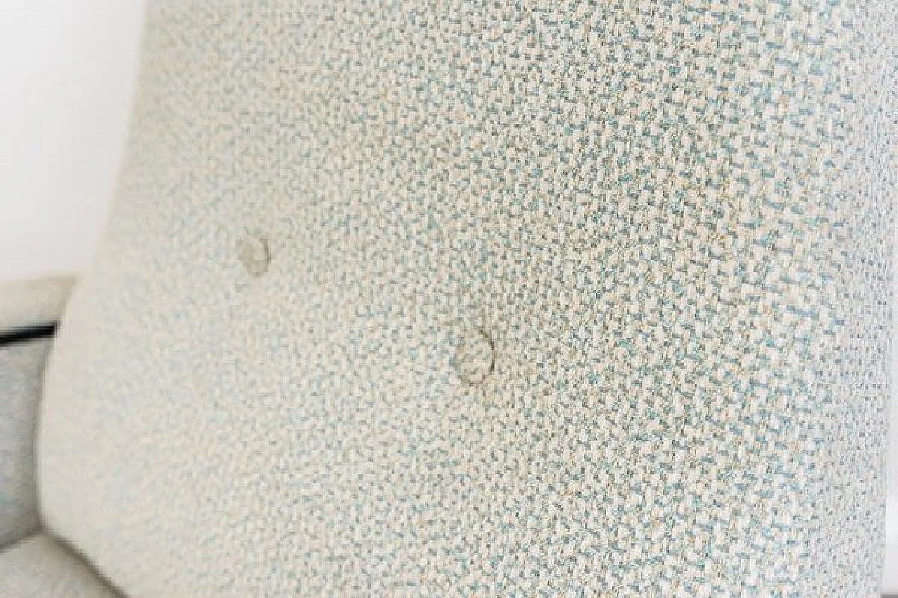 Poltrona ungherese in legno e tessuto, anni '60 6