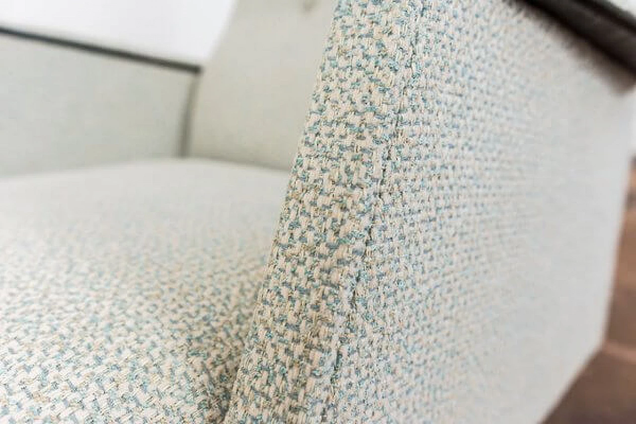 Poltrona ungherese in legno e tessuto, anni '60 9