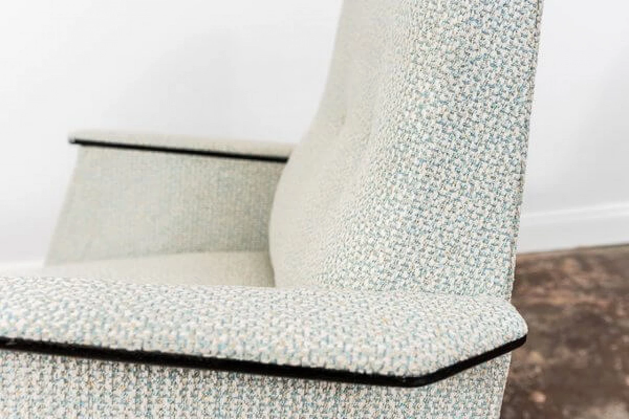 Poltrona ungherese in legno e tessuto, anni '60 10