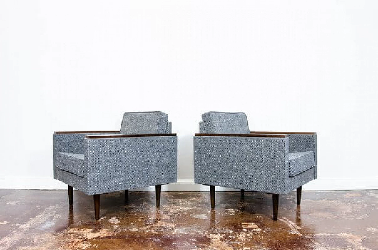 Pair of Nowe-B armchairs by Nowińskie Fabryki Mebli, 1970s 10
