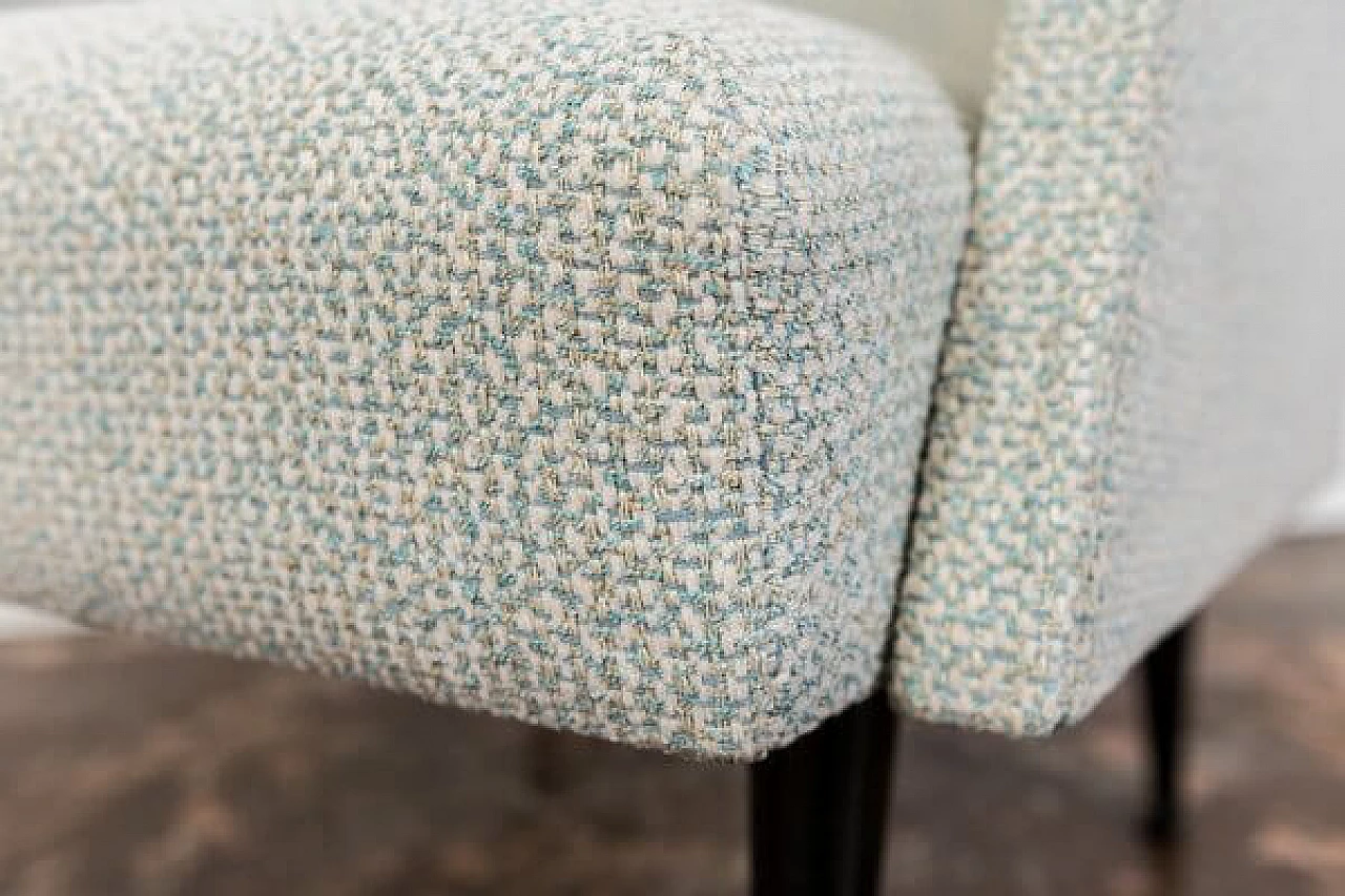 Poltrona ungherese in legno e tessuto, anni '60 12