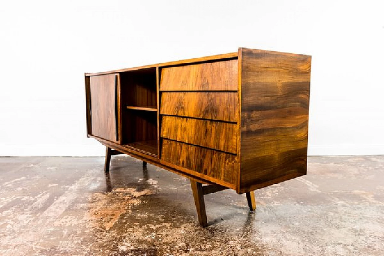Credenza in noce di Słupskie Fabryki Mebli, anni '60 19