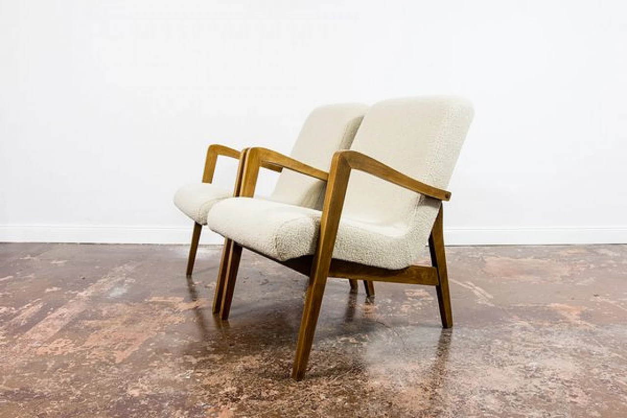 Pair of 300-138 armchairs by Bystrzyckie Fabryki Mebli, 1960s 5