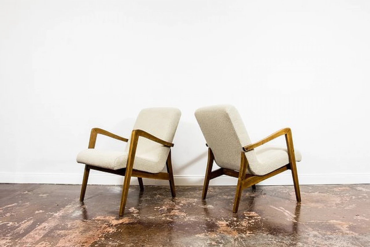 Pair of 300-138 armchairs by Bystrzyckie Fabryki Mebli, 1960s 10