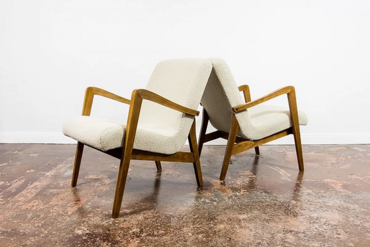 Pair of 300-138 armchairs by Bystrzyckie Fabryki Mebli, 1960s 11