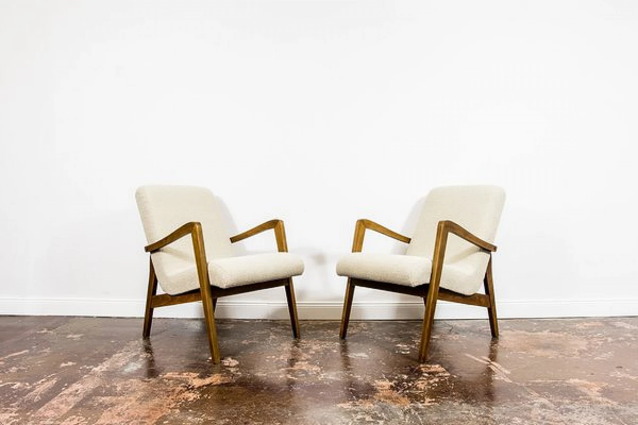 Pair of 300-138 armchairs by Bystrzyckie Fabryki Mebli, 1960s 22