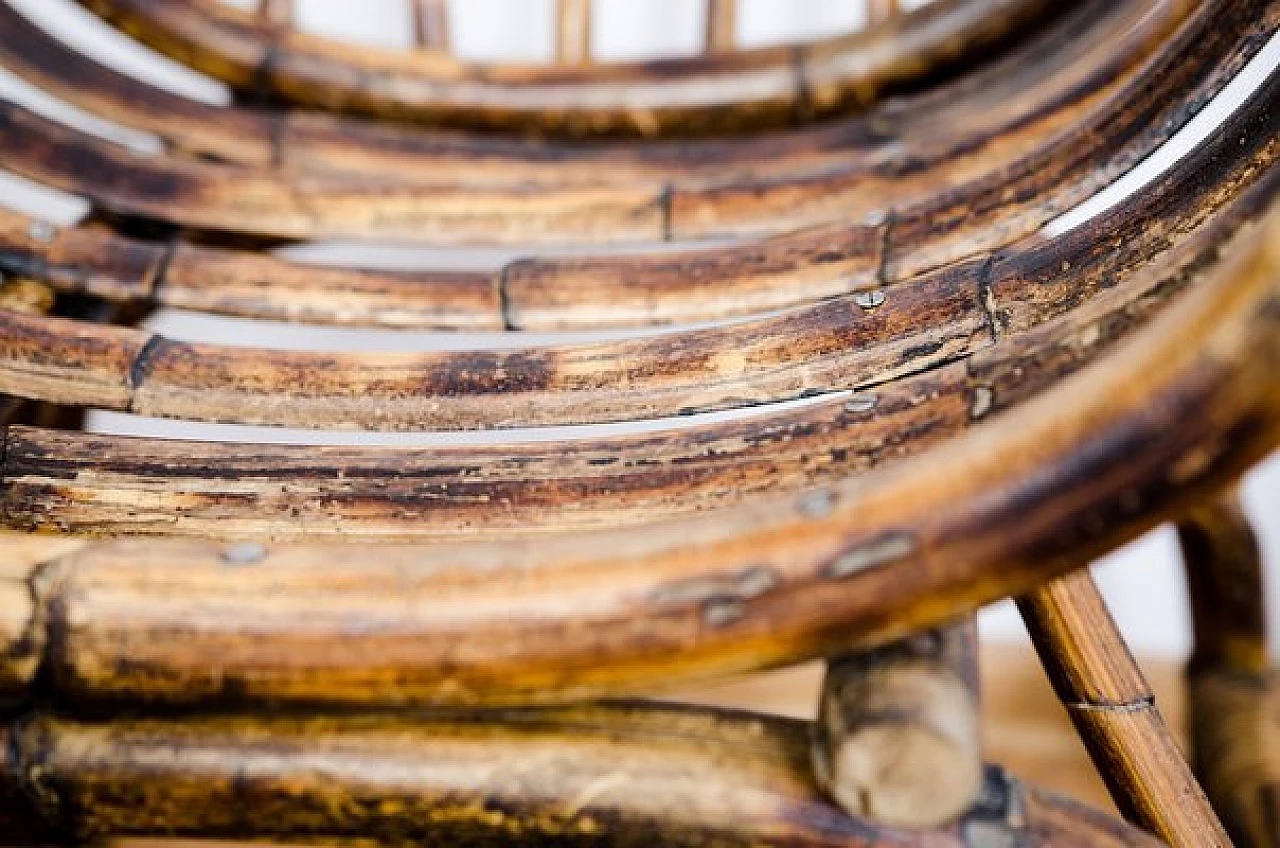 3 Poltrone Art Déco in vimini, anni '40 2