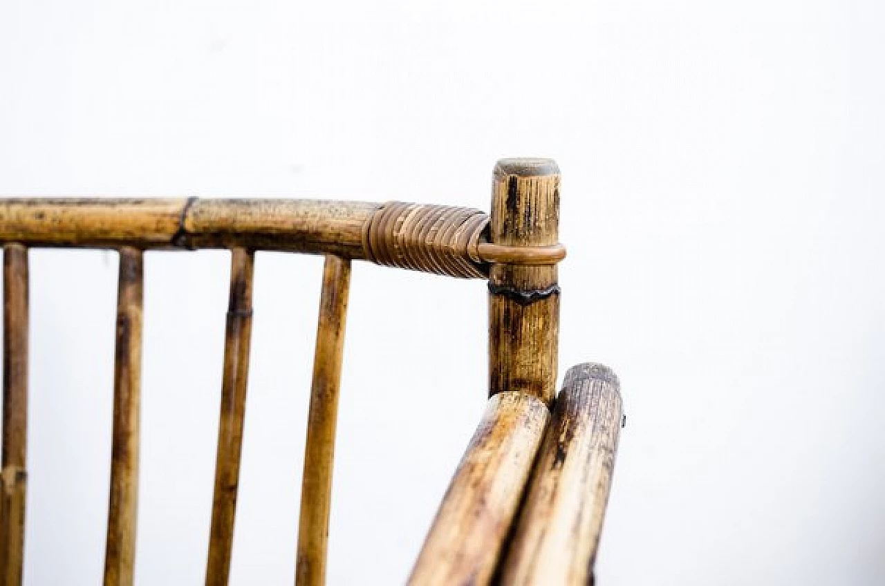 3 Poltrone Art Déco in vimini, anni '40 15